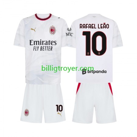 Billige Fotballdrakter AC Milan Rafael Leao 10 Barn Bortedraktsett 2026/27 Kortermet